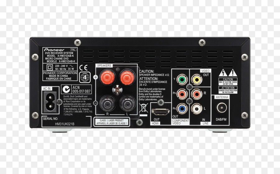 Ses Sistemi Pioneer Aux Xhm32v，Radyo Alıcısı PNG
