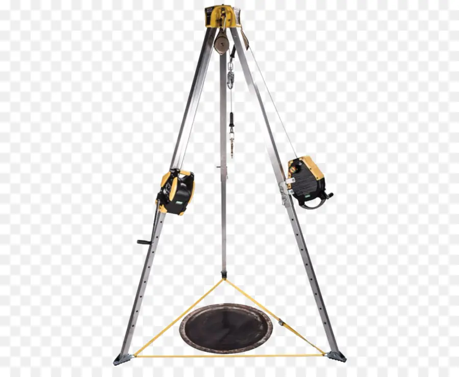 Ekipmanlı Tripod，Emniyet PNG