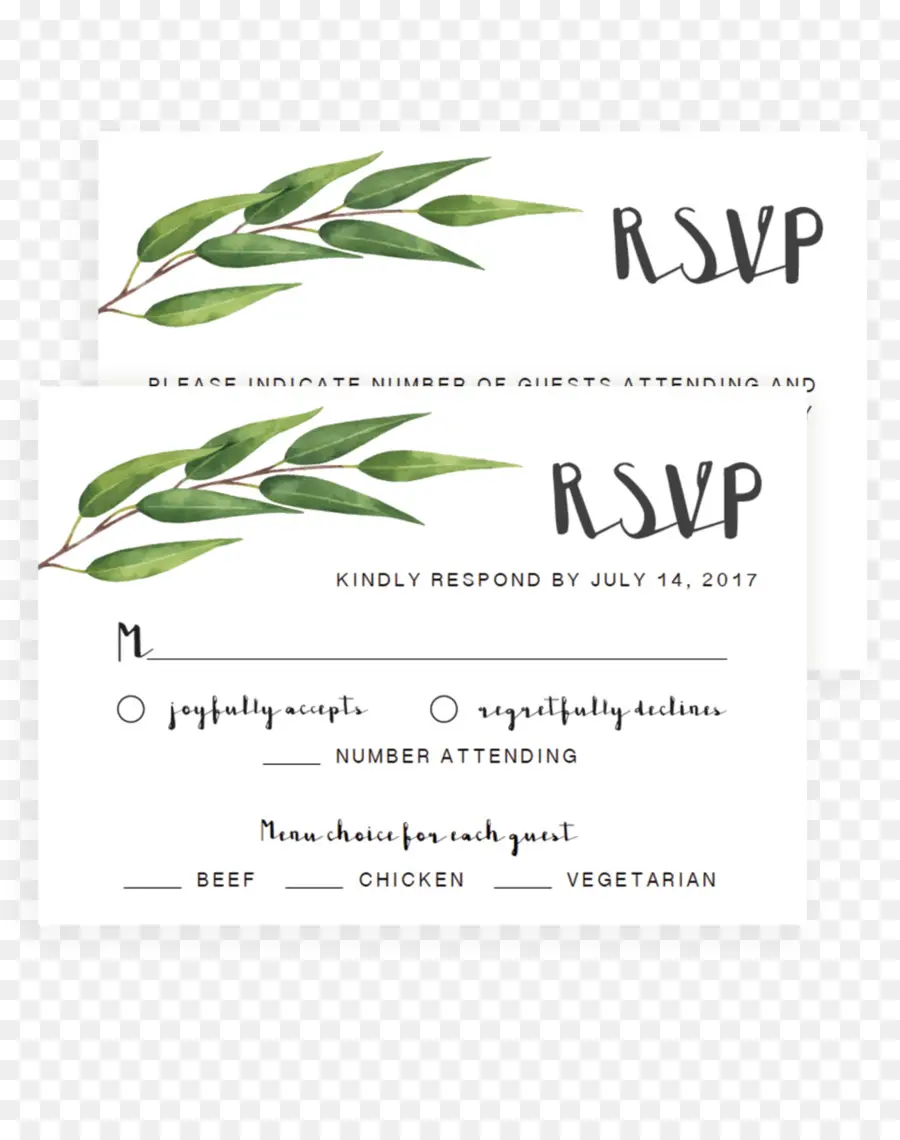 Rsvp Kartı，Düğün PNG