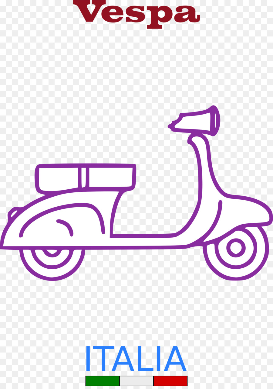 Vespa'lı Scooter，İtalya PNG