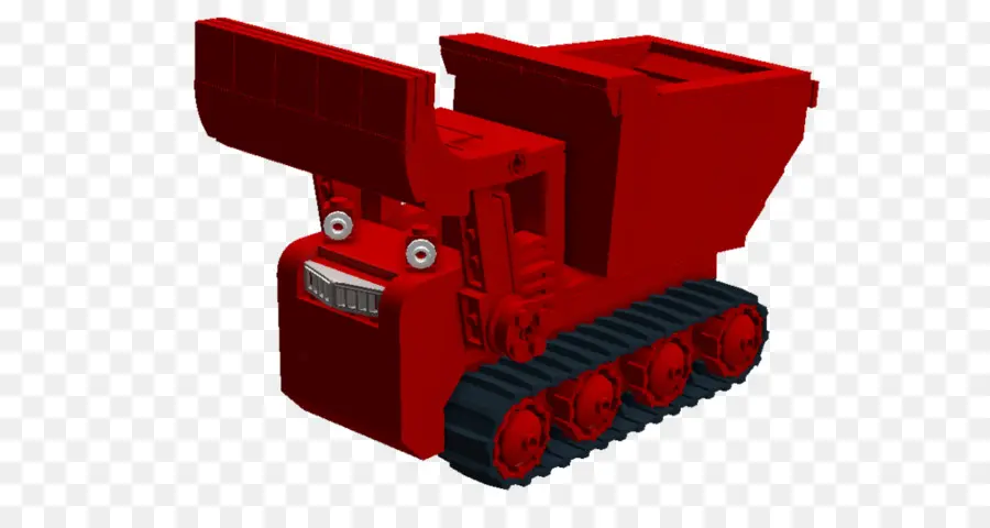 Kırmızı İnşaat Aracı，Buldozer PNG