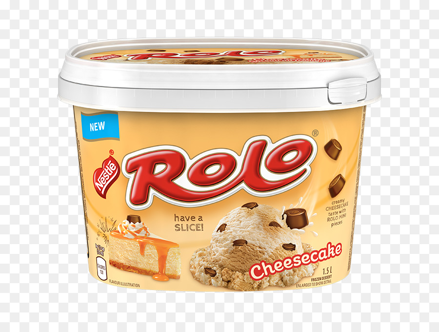 Dondurma Cheesecake Rolo Sut Urunleri Nestle Dondurma Seffaf Png Goruntusu