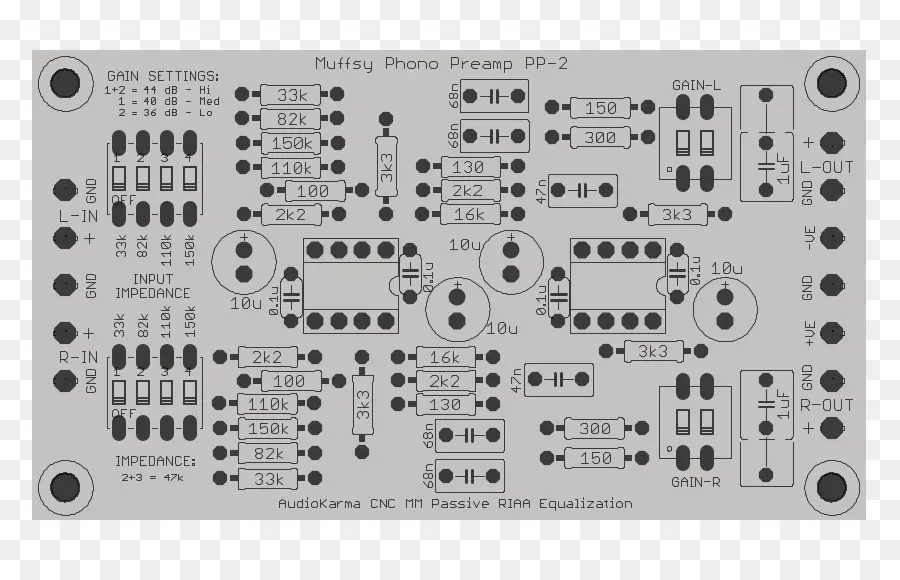 Devre Kartı，Fono Preamp PNG