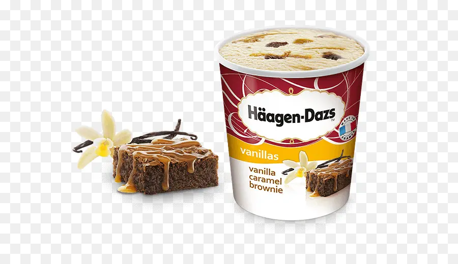 Vanilyalı Karamelli Brownie Dondurma，Dondurma PNG