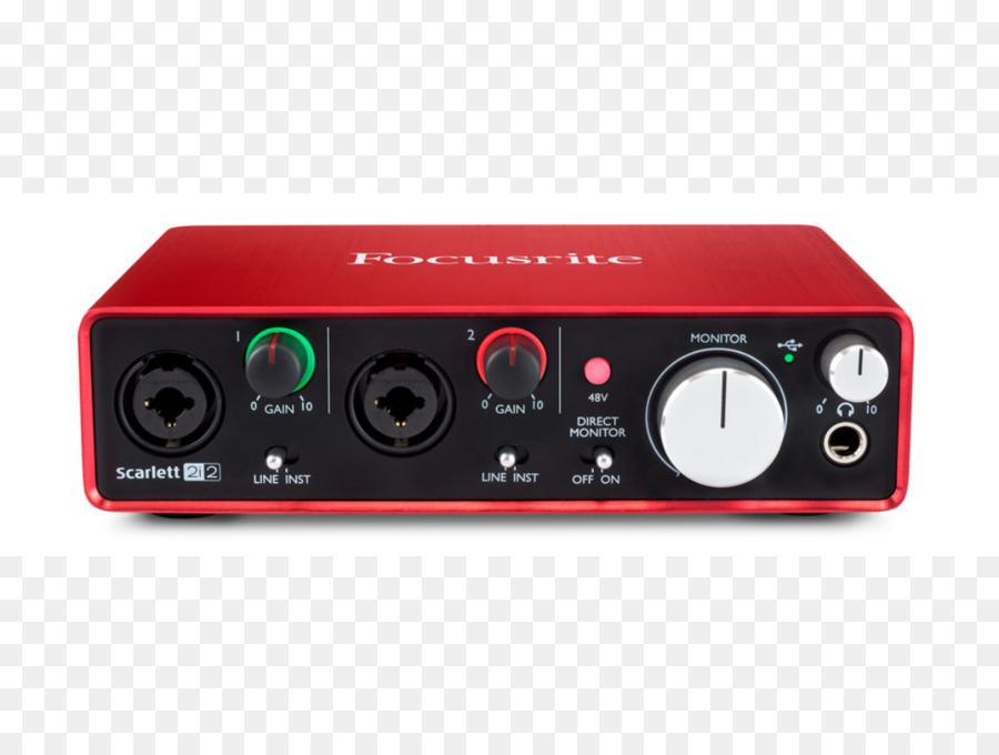 Focusrite Scarlett 2i2 2 Nesil，Mikrofon PNG