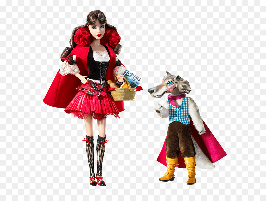 Kırmızı Başlıklı Kız，Kırmızı Başlıklı Kız Ve Kurt Barbie Giftset PNG