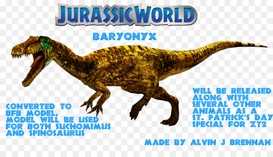 Baryonyx，Jura Dünyası PNG