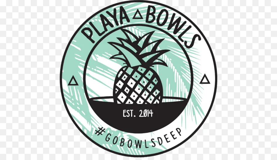 Playa Bowls Logosu，Ananas PNG