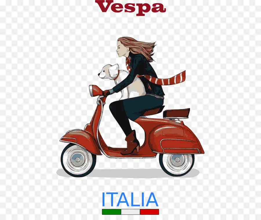 Vespa Scooter，İtalya PNG