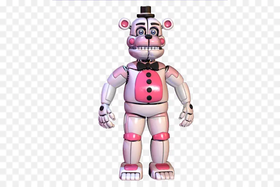 Pembe Ve Beyaz Animatronik Ayı，Robot PNG