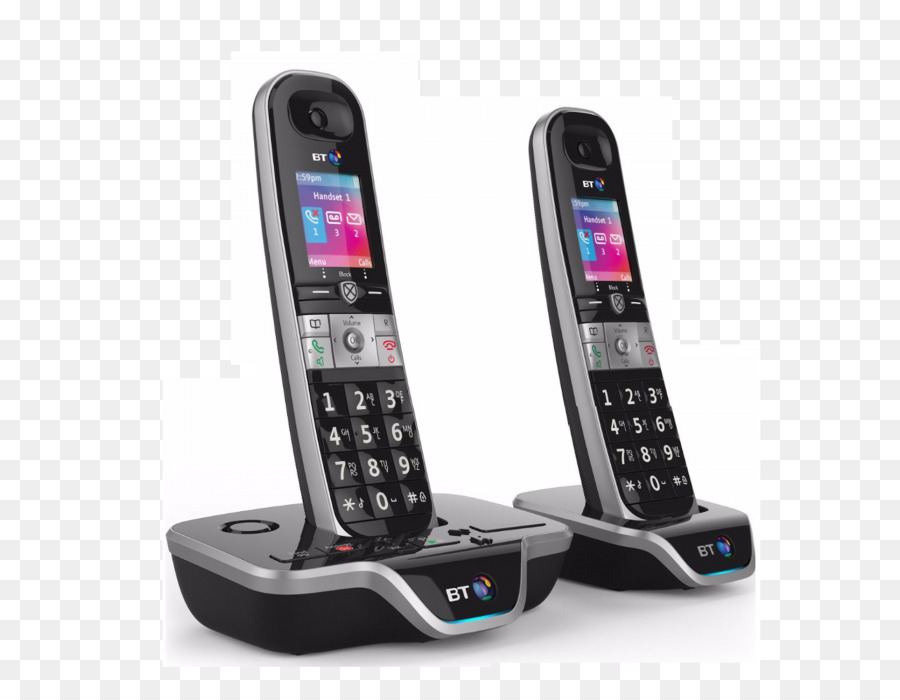 Telsiz Telefon，083160 Cevap Quad Cep Telefonu Paketi Ile Bt 8600 Kablosuz Ev Telefon Sistemi çağrı Engelleyici PNG