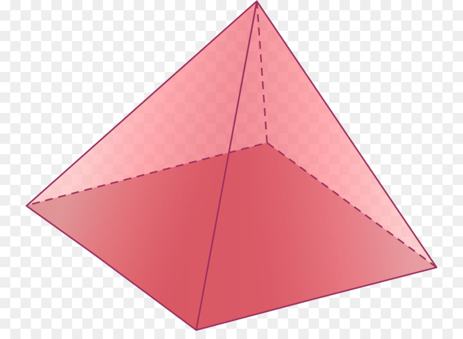 Kırmızı Piramit，Geometrik PNG