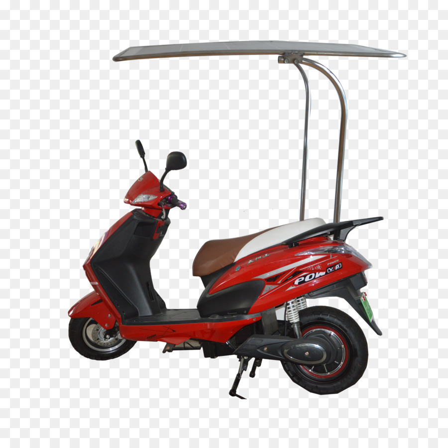 Elektrikli Scooter，Kırmızı PNG