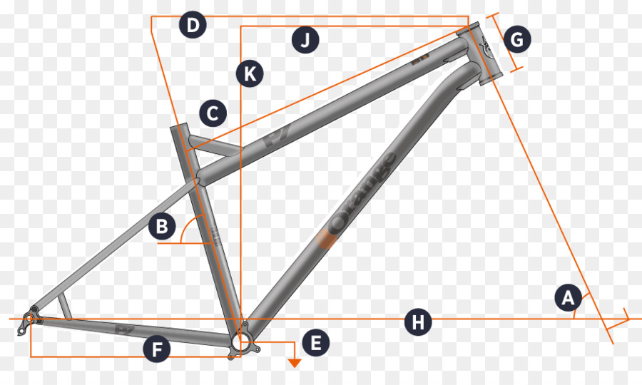 Bisiklet Çerçevesi，Geometri PNG