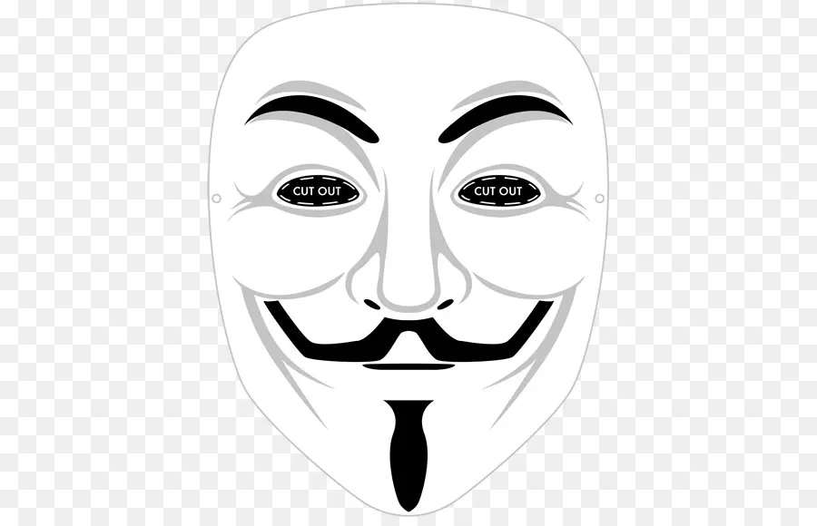 Guy Fawkes Maskesi，Yüz PNG