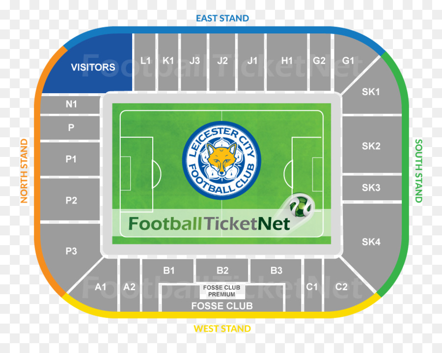 Leicester City Stadyumu Haritası，Futbol PNG