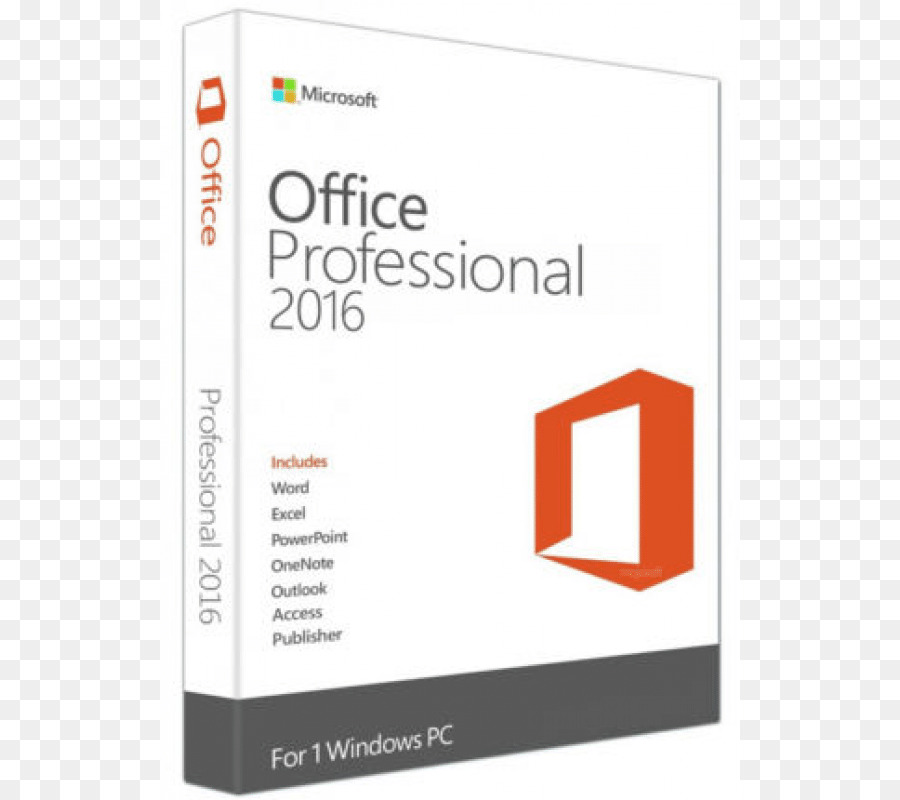 Microsoft Office Kutusu，Ofis Profesyoneli 2016 PNG