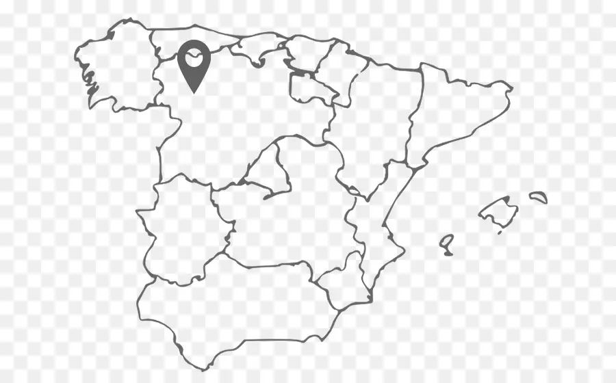 İspanya，Boş Harita PNG