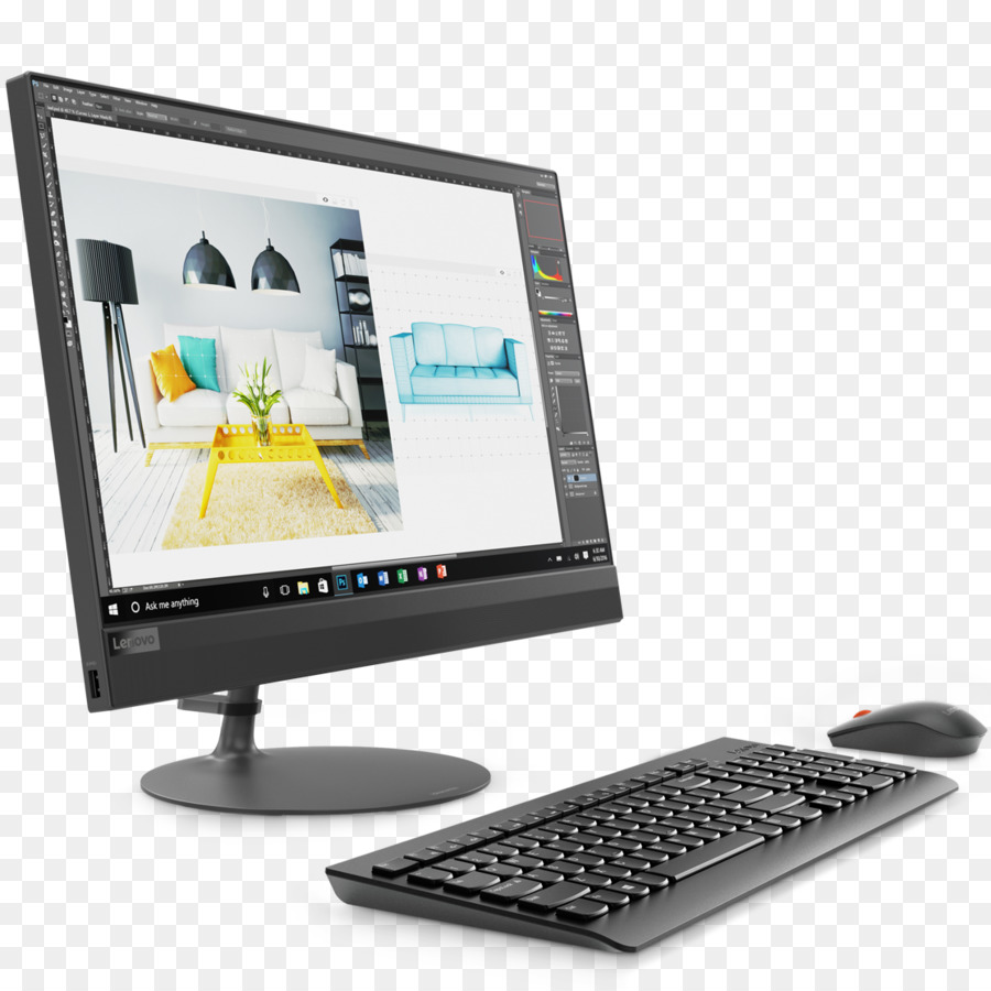 ıdeacentre，Lenovo ıdeacentre 520 A4 Tech I57400t 238 1920 X 1080pixels Siyah Allınone Pc PNG