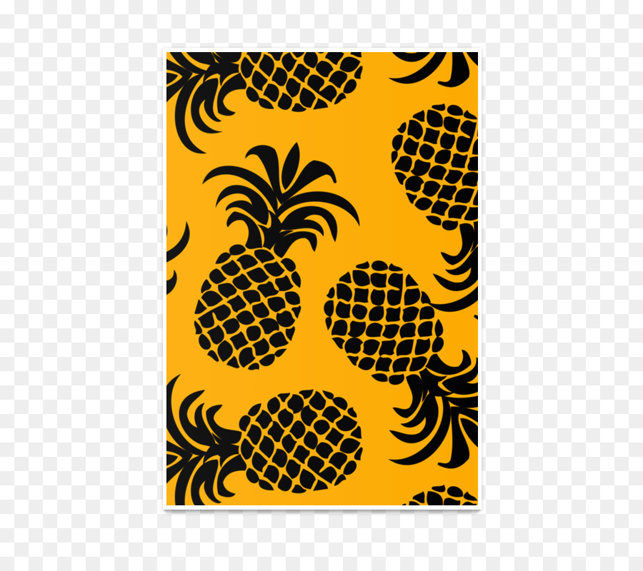 Ananas Deseni，Sarı PNG