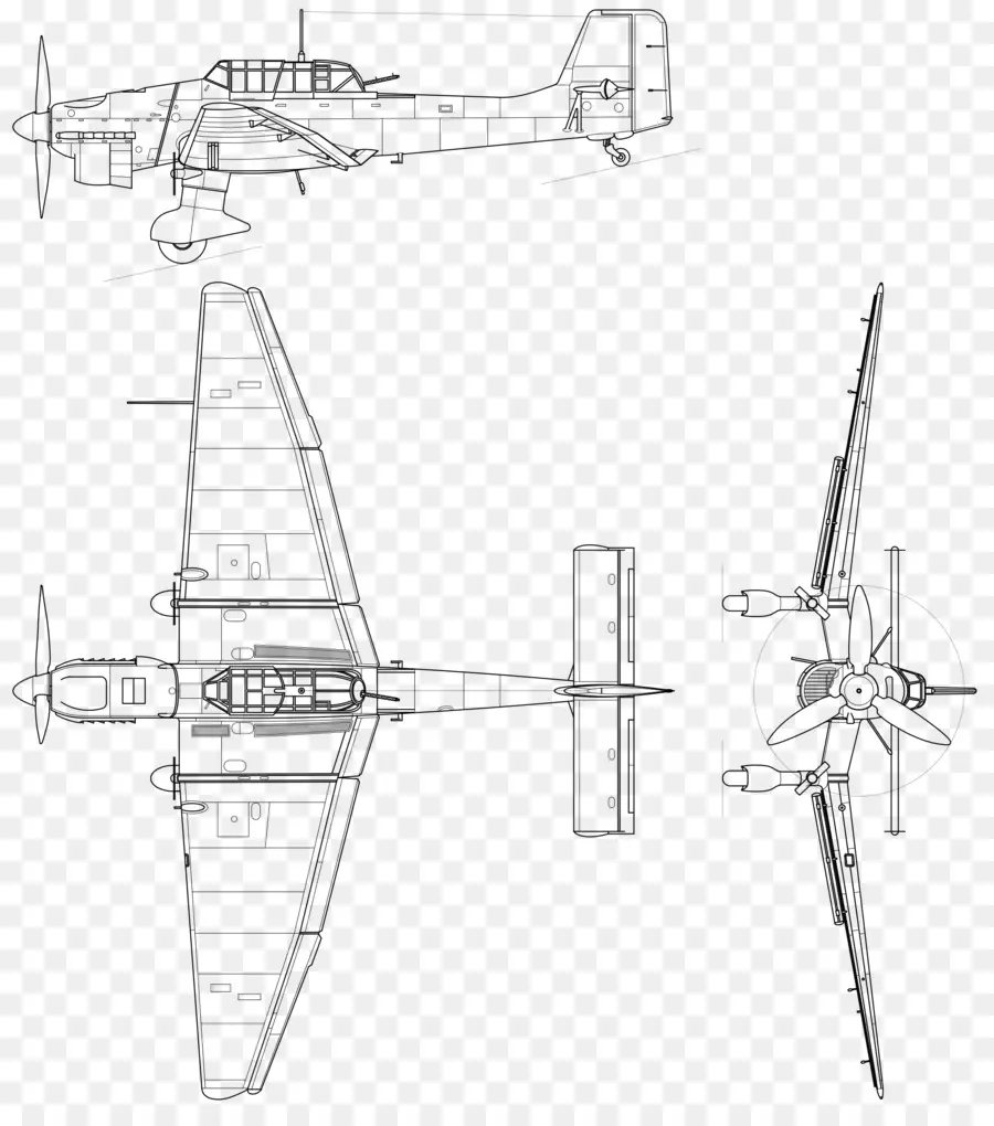 87 Junkers Ju，Uçak PNG