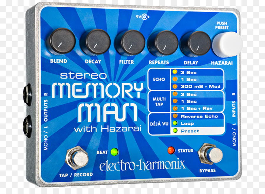 Electroharmonix Stereo Hafıza Adamı，Efekt Işlemcileri Pedallar PNG
