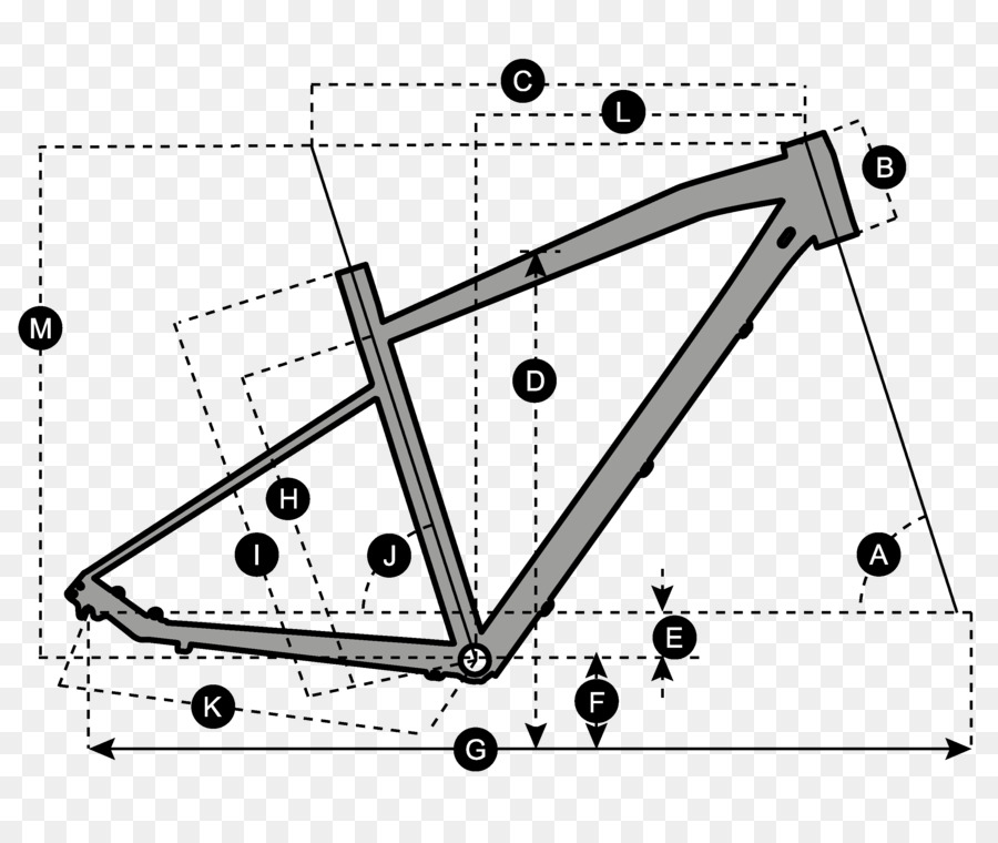 Bisiklet Çerçevesi，Geometri PNG