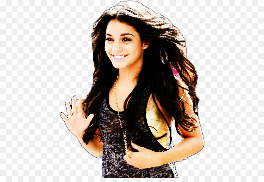 Vanessa Hudgens，Siyah Saç PNG