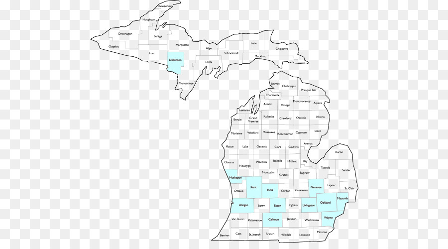 Berrien County Michigan，Komşu Ilçesinden PNG