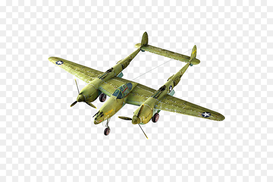 Lockheed P 38 Lightning，Uçak PNG