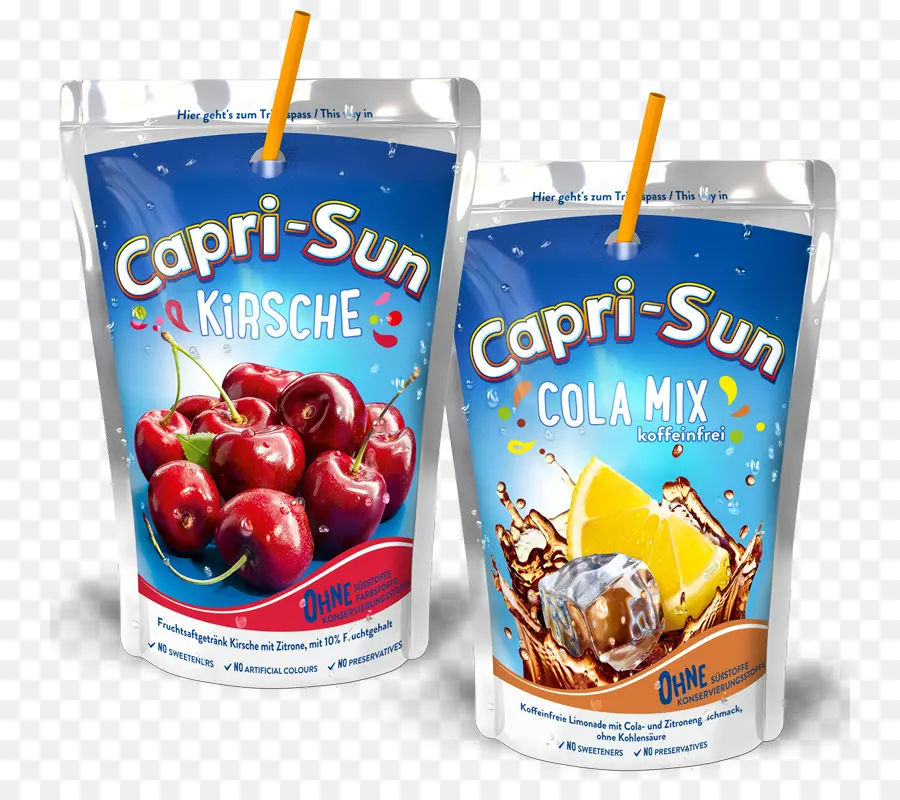 Capri Sun Kirsche Ve Kola Karışımı，Meyve Suyu PNG