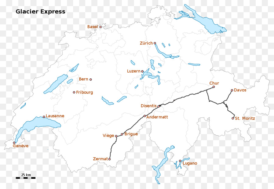 Glacier Express，Tren PNG
