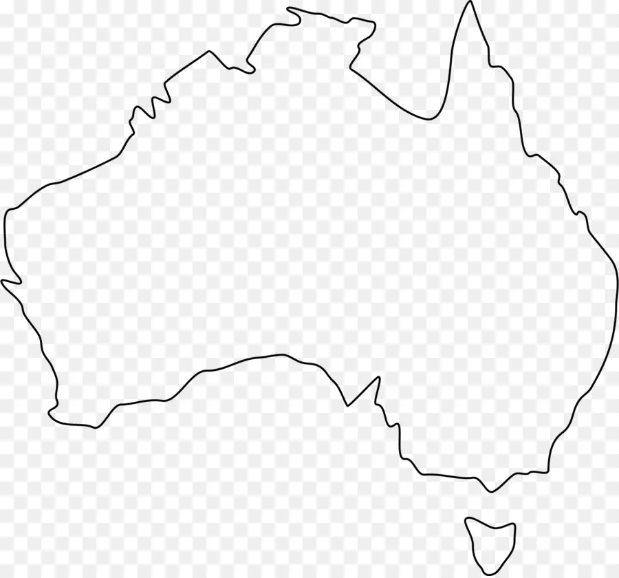Avustralya，Boş Harita PNG
