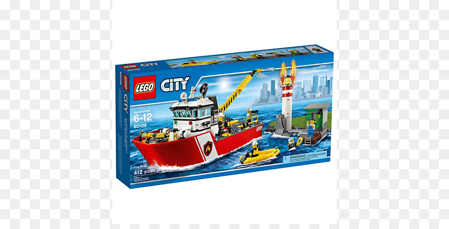 Lego şehir Yangın Tekne 60109，Lego City PNG