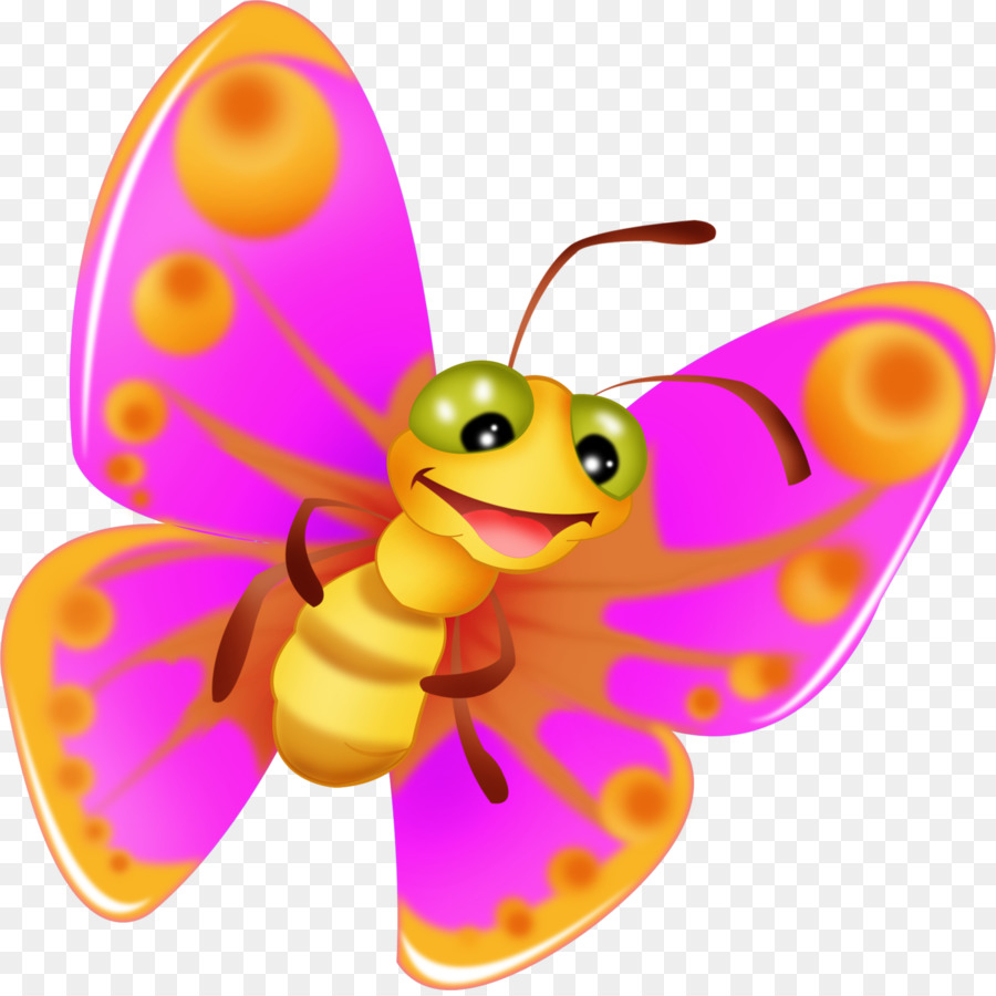 Kelebek，Karikatür PNG