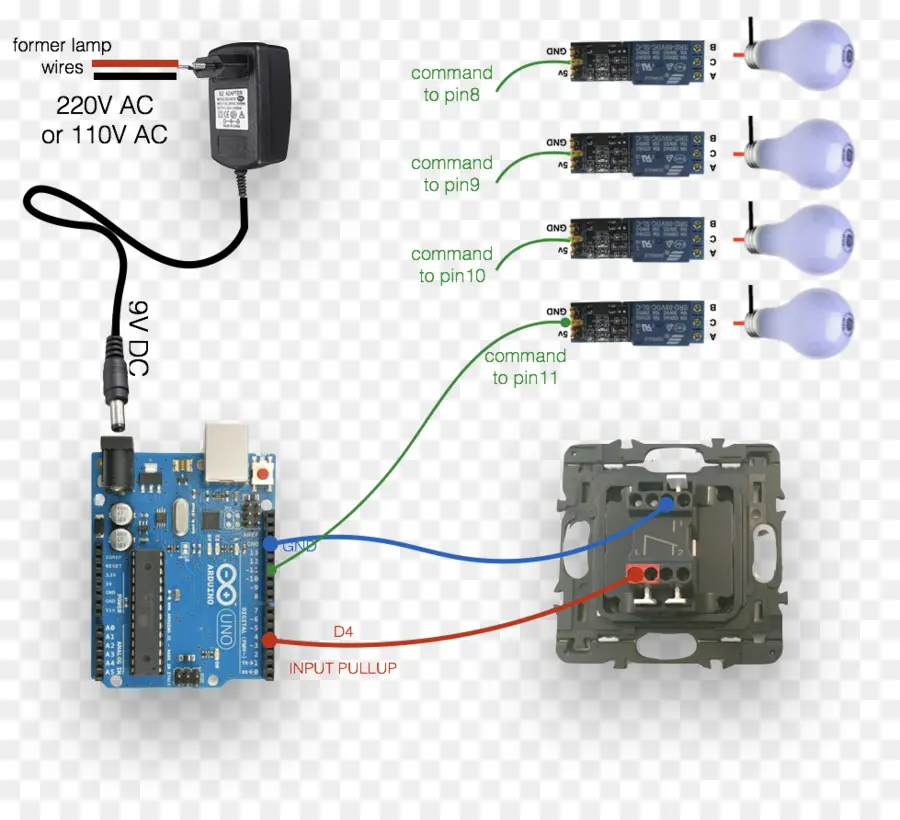 Arduino Devresi，Kablolama PNG