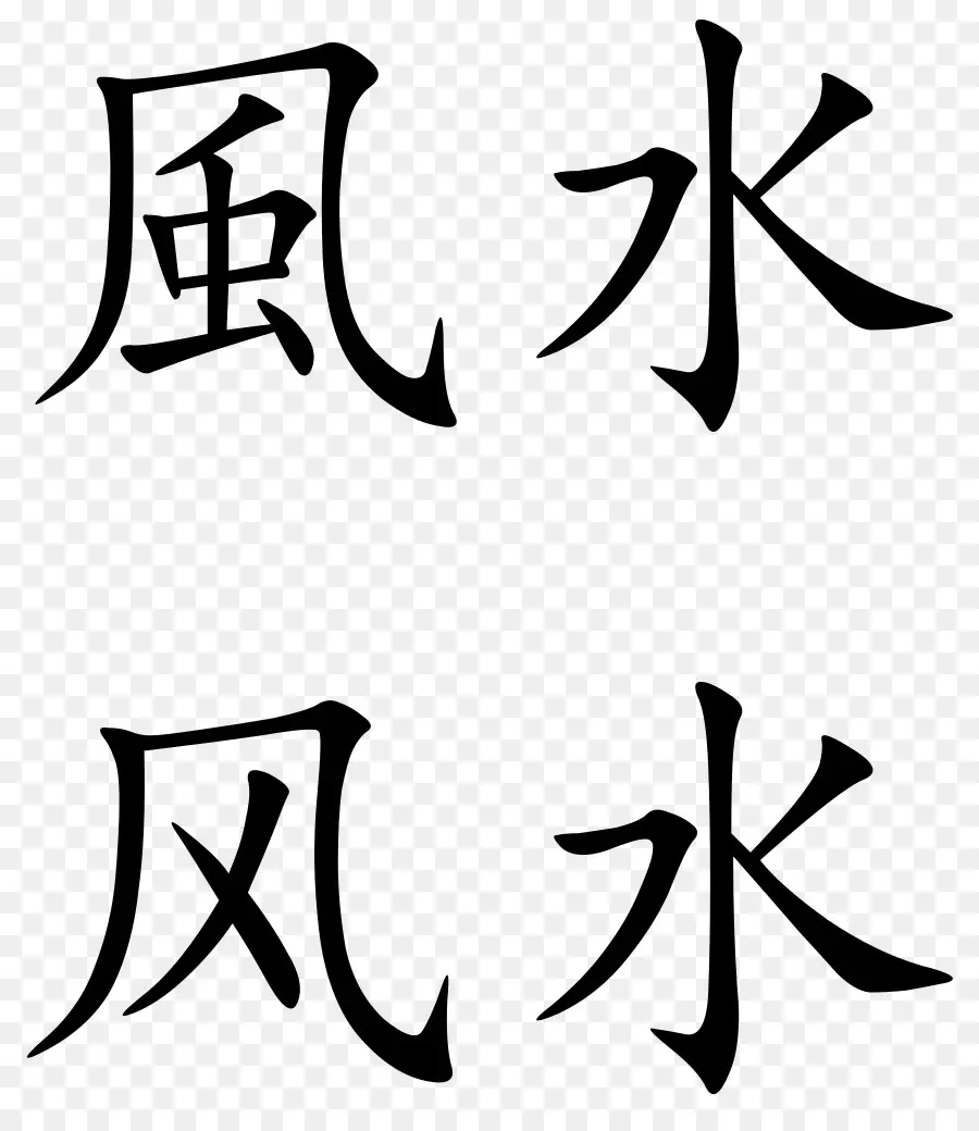 Kangxi Sözlük，Çince Karakterler PNG