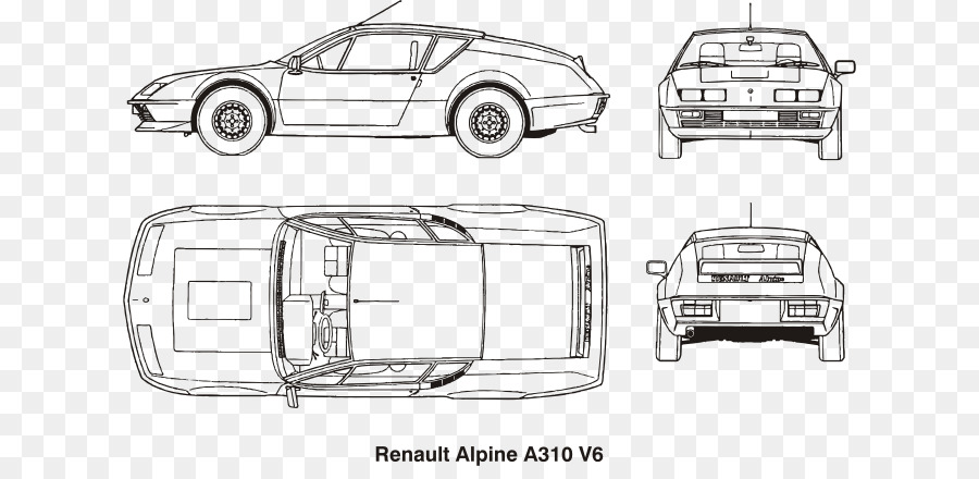 Alpine A310，Araba Kapısı PNG