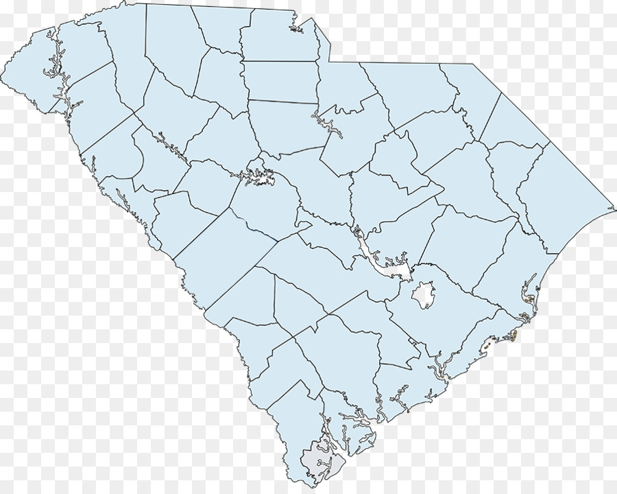 Güney Carolina，Harita PNG