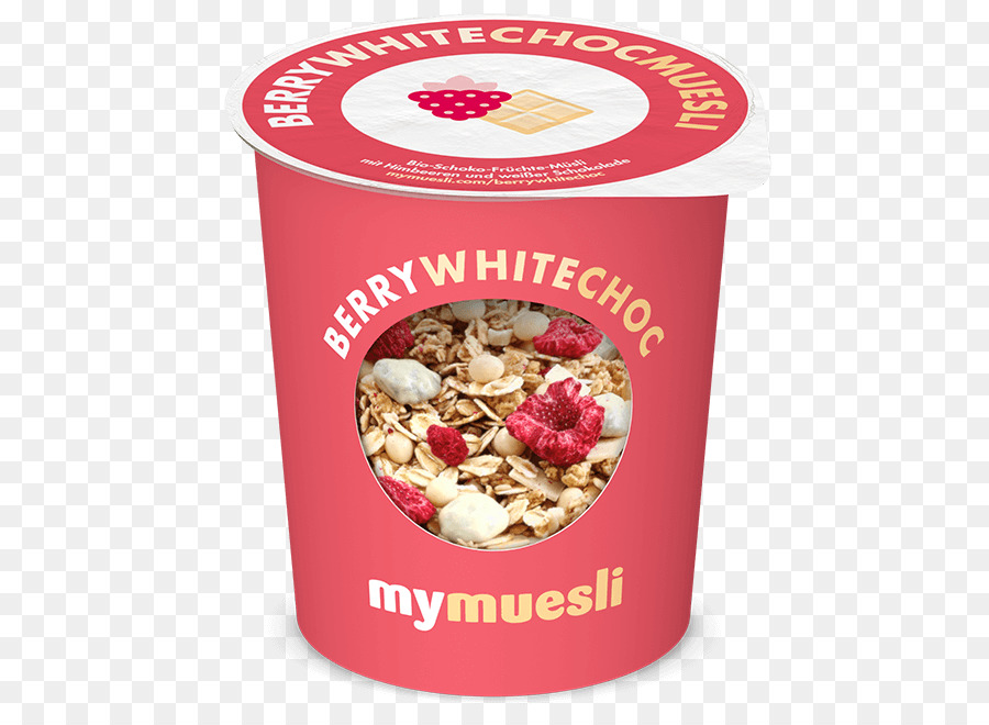 Berry Beyaz Çikolata Müsli，Bardak PNG