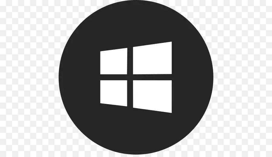 Windows Logosu，Siyah PNG