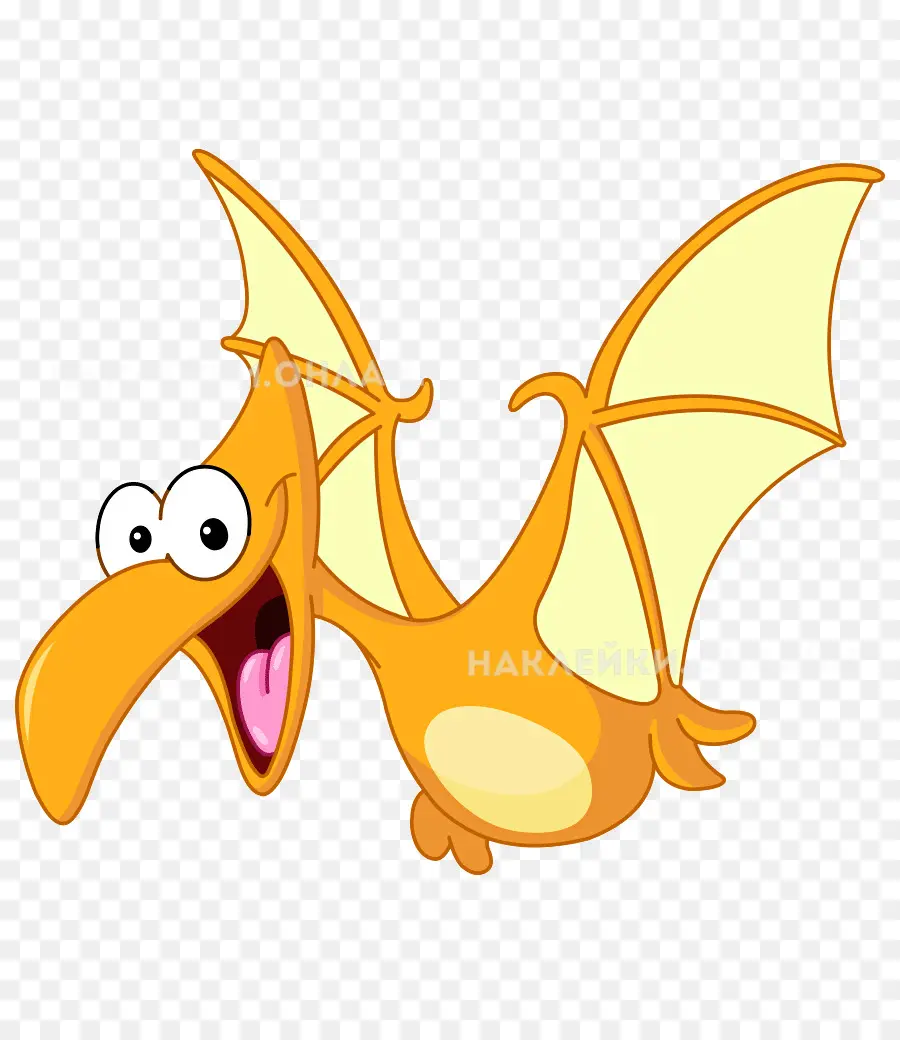 Karikatür Pterodaktil，Dinozor PNG