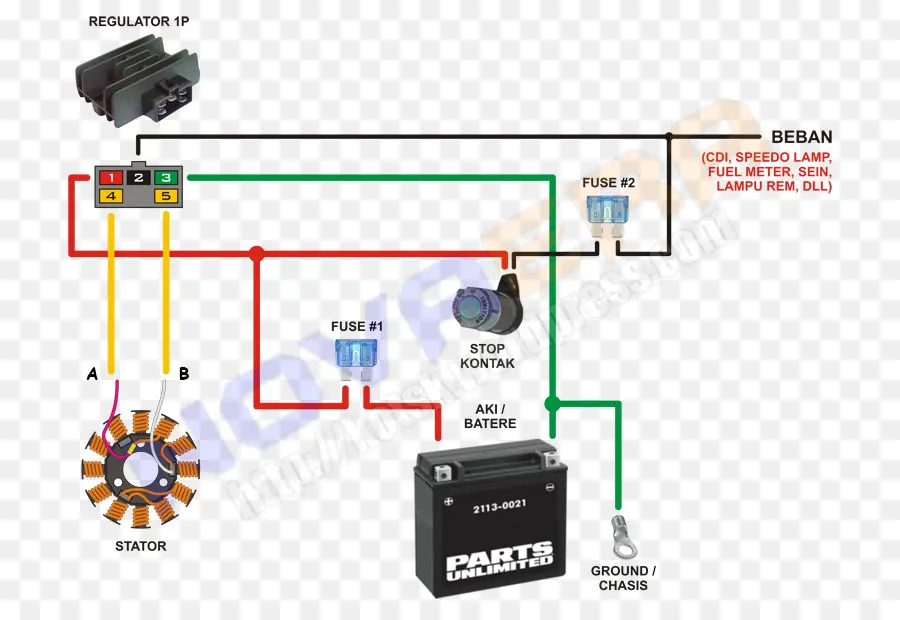 Kablolama Diyagramı，Honda PNG