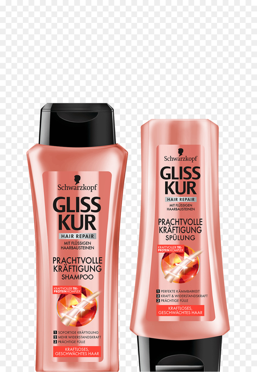 Schwarzkopf Gliss Kur，Saç Onarımı PNG