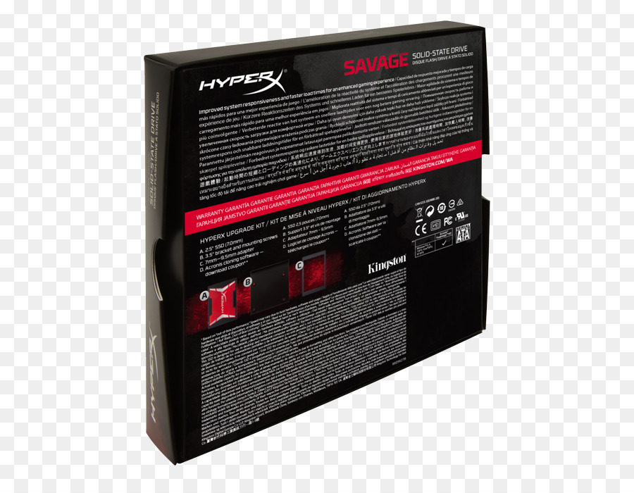 Kingston Hyperx Vahşi Ssd，Solidstate Disk PNG