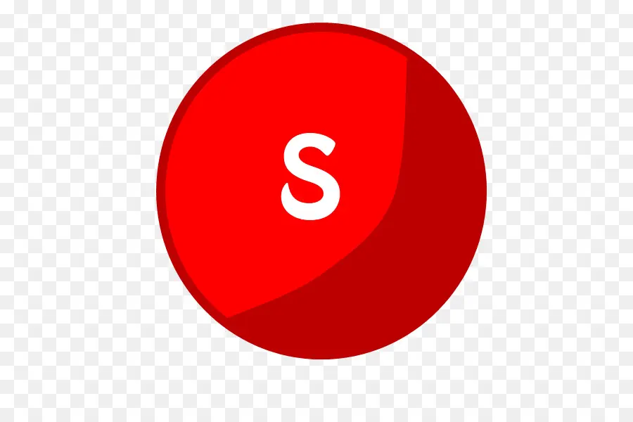 S Logosu，Kırmızı PNG