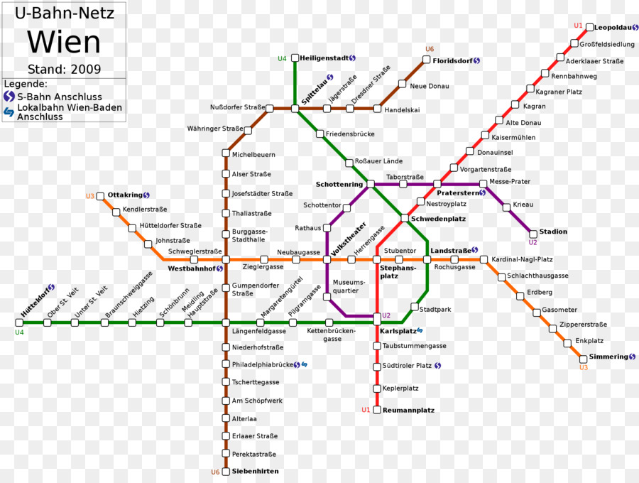 Viyana Metro Haritası，Toplu Taşıma PNG