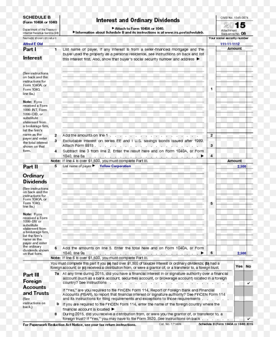 Form 1040，Vergi Iadesi PNG