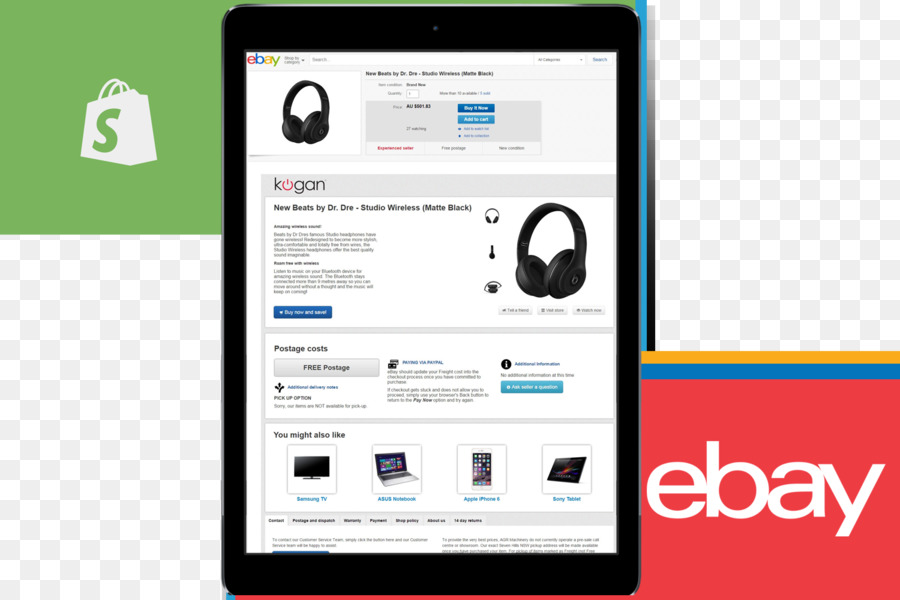 Ebay，Satış PNG