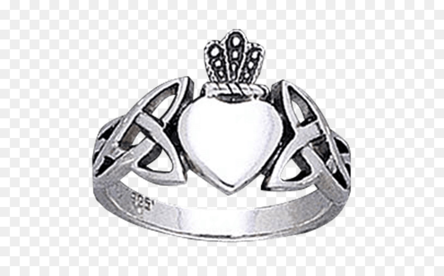 Claddagh Yüzüğü，Gümüş PNG